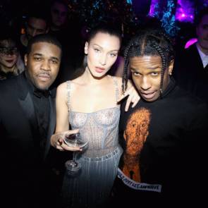 Bella Hadid with rappers