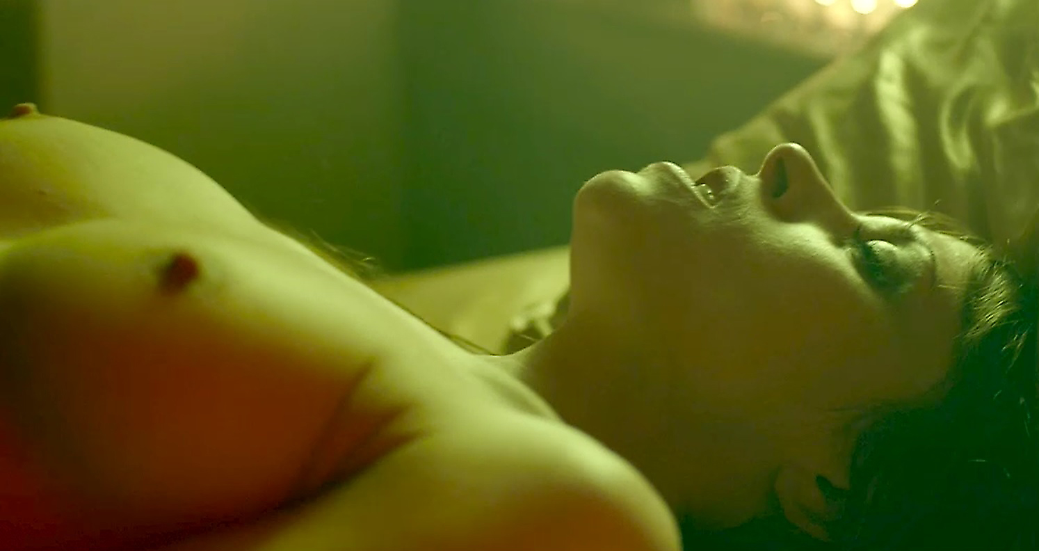 sex scene shows her nude body. She