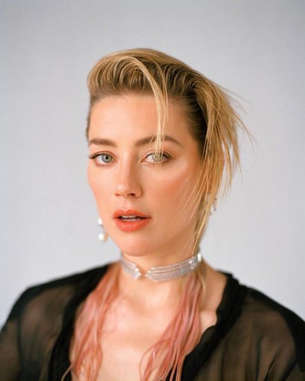 Amber Heard naked boobs in see through