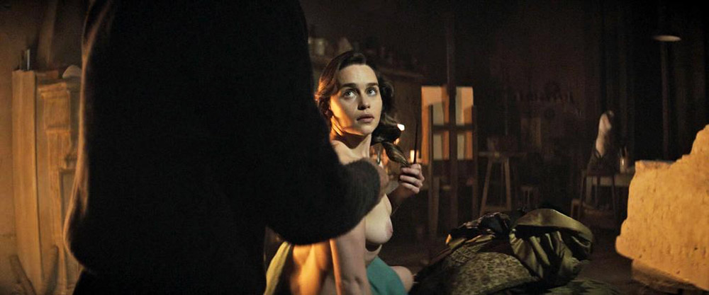 Emilia Clarke topless posing